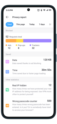 Privacy-report_screen