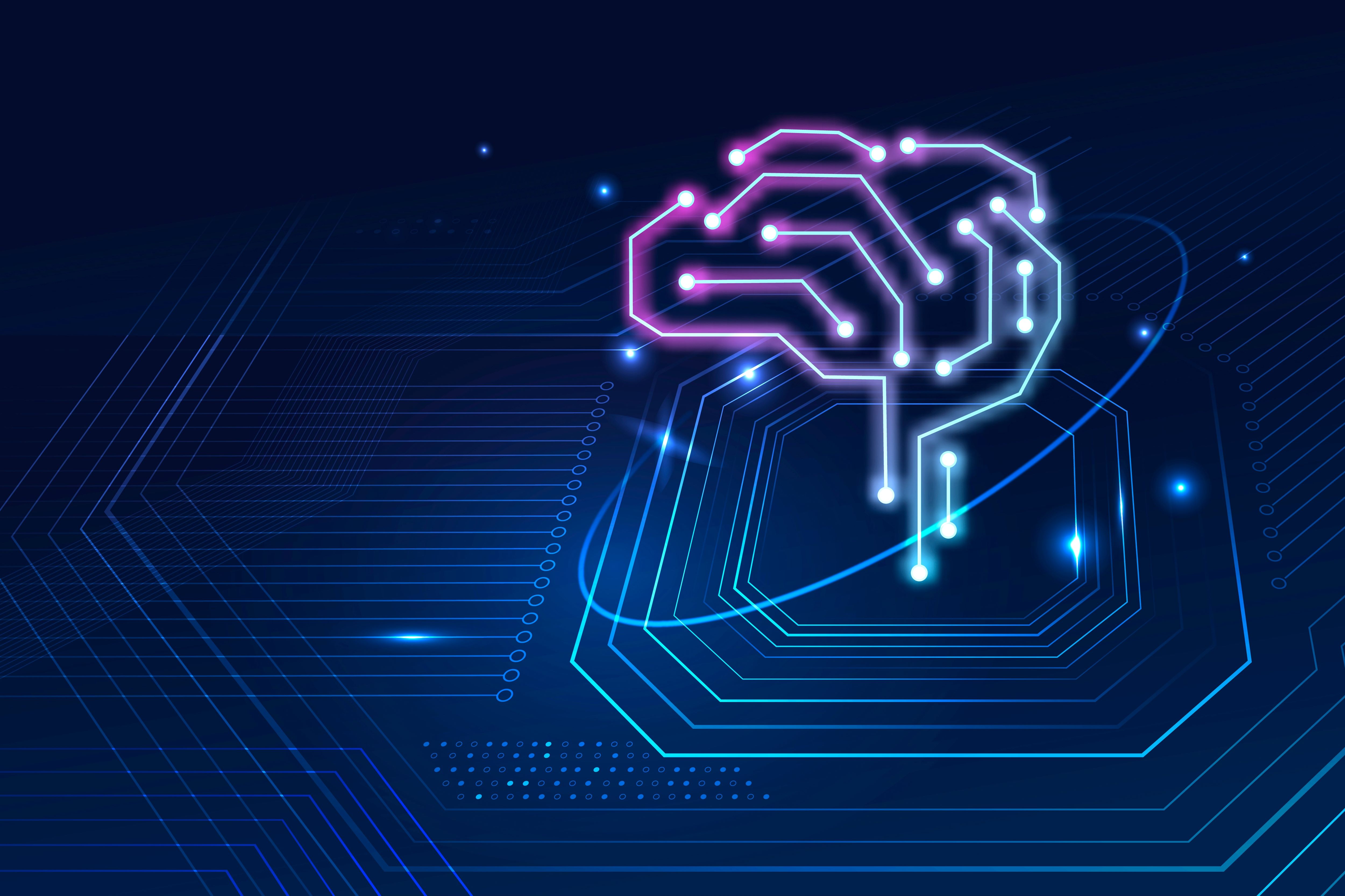 computer circuits brain image